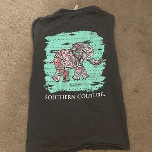 Gildan long sleeve, gray t-shirt. Size small